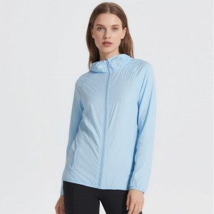 WOMEN’S WOVEN SPORTS HOODED ZIPPER SHIRTS