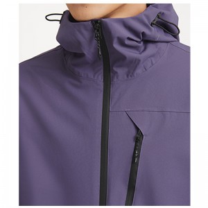 Men’s Woven Outdoor Hooded Zip-Up Jacket