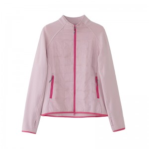 WOMEN’S WARM COLOR-BLOCKED QUILTED PADDED SPORTS JACKET COAT