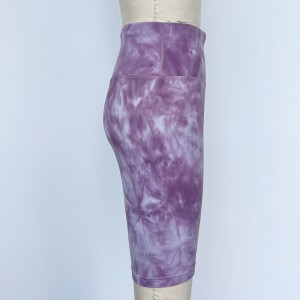 WOMEN’S BRUSHED TIE DYE EXERCISE YOGA SHORTS