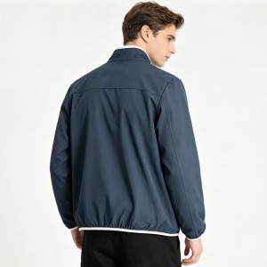 MEN’S WOVEN STAND COLLAR ZIP-UP GOLF JACKET