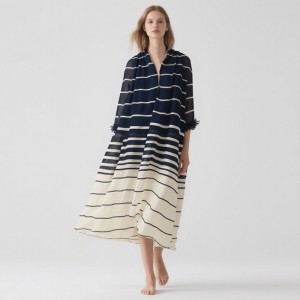 WOMEN’S MIDDLE EAST DUBAI CHIFFON STRIPED GOWN