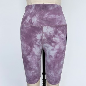 WOMEN’S BRUSHED TIE DYE EXERCISE YOGA SHORTS