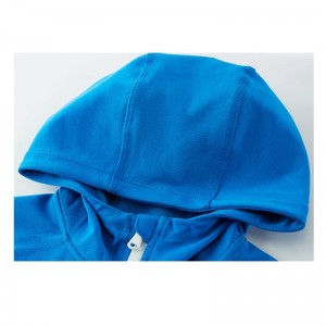 LOOSE – FITTING HOODED ZIP – UP SWEATSHIRT JACKET FOR CHILDREN