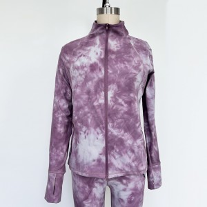 WOMEN’S STAND-COLLAR KNITTED SPORTS ZIPPER JACKET