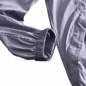 MEN’S SPRING SUMMER OUTDOOR WATERPROOF BREATHABLE UV PROOF CASUAL SOLID COLOR HOODED SKIN COAT