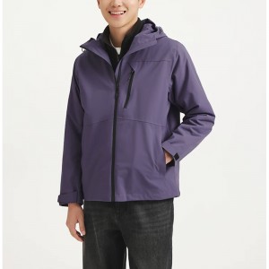 Men’s Woven Outdoor Hooded Zip-Up Jacket
