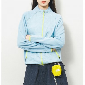 WOMEN’S WARM COLOR-BLOCKED QUILTED PADDED SPORTS JACKET COAT