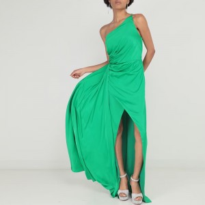 RUE DE LA PAIX MAXI PARTY DRESS WITH MEDIUM NECKLINE