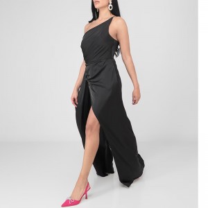 RUE DE LA PAIX MAXI PARTY DRESS WITH MEDIUM NECKLINE