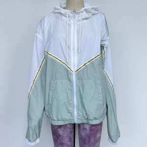 WOMEN’S HOODED SUN PROTECTION  SPORTS JACKET