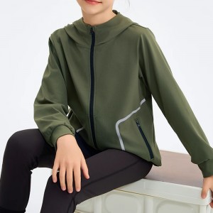 CHILDREN’S CASUAL SOFTSHELL CARDIGAN JACKET TOP