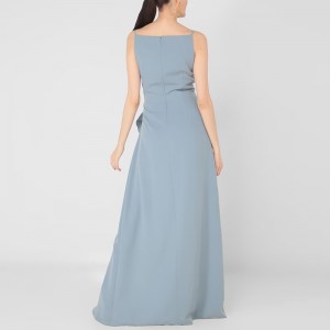 RUE BY RUE DE LA PAIX MAXI PARTY DRESS WITH SQUARE NECKLINE