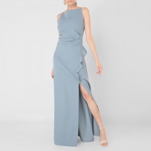 RUE BY RUE DE LA PAIX MAXI PARTY DRESS WITH SQUARE NECKLINE