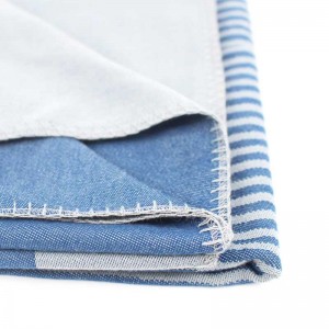 European Style Jacquard Stripe Aviation Blanket