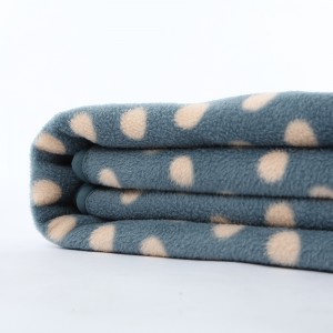 Item:  Polka Dot Pattern Recycled Polyester Aviation Blanket
