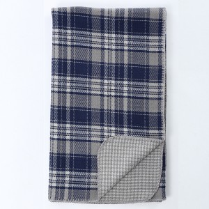 Recycled Acrylic Plaid Blanket