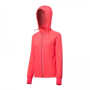 Women’s Woven Sports Hooded Zipper Shirts