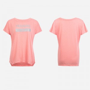 Ladies Knitted Short Sleeve Round Neck Shirt