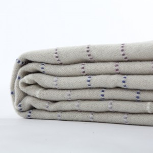 Fringed Edge Recycled Acrylic Blanket