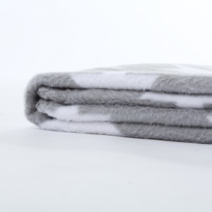 Star Print Grey Blanket