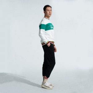 Men’s Printed Crew Neck Pullover Sports Sweatshirt