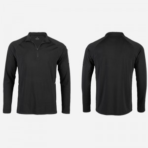 Men’s Sports Knitted Half-Zip Thumb Hole Top