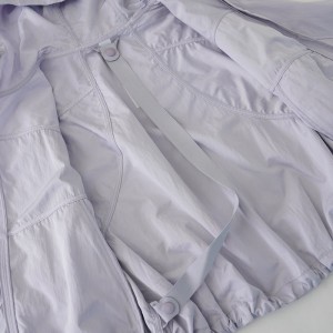 WOMEN’S WOVEN ZIP-UP HOODED SUN PROTECTION SPORTS JACKET