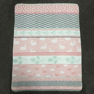 Children’S Animal Pattern Bamboo Fiber Fleece Blanket Baby Blanket