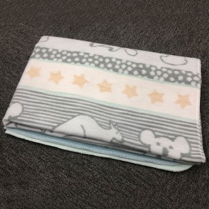 Children’S Animal Pattern Bamboo Fiber Fleece Blanket Baby Blanket