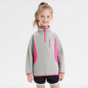 CHILDREN’S STAND-COLLAR POLAR FLEECE SPORTS JACKET
