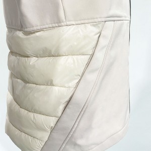 MEN’S COTTON-PADDED SOFT SHELL WITH HOODIE AUTUMN AND WINTER COAT