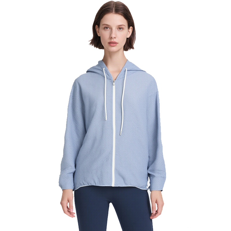 WOMEN’S WOVEN ZIP -UP ATHLETIC JACKET Featured Image