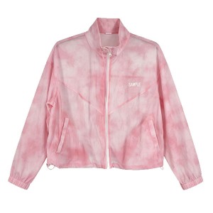 WOMEN’S LOOSE OUTDOOR SUN PROTECTION NANO PRINTED PHOTOCHROMIC FABRIC FASHION THIN SKIN COAT JACKET
